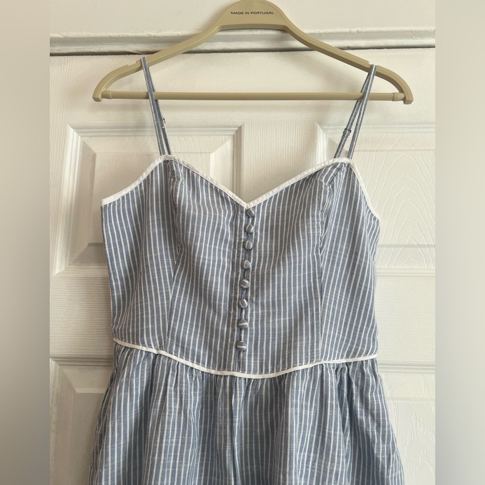 Abercrombie & Fitch Blue and White Striped Dress - Picture 5 of 8
